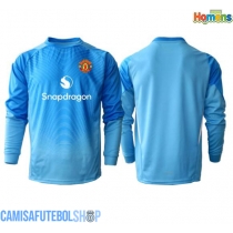 Camisa de time de futebol Manchester United Goleiro Replicas 1º Equipamento 2025-26 Manga Comprida